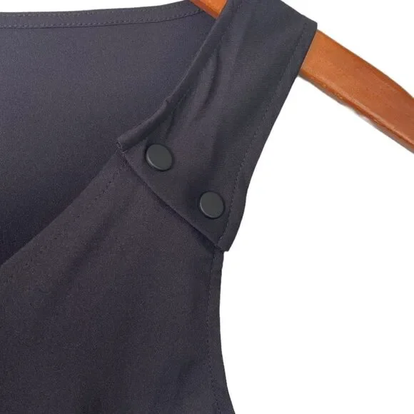 Zuda Z Eco Cropped Wide Leg Sleeveless Jumpsuit Cinched Waist Pockets UPF 50 - Picture 5 of 16